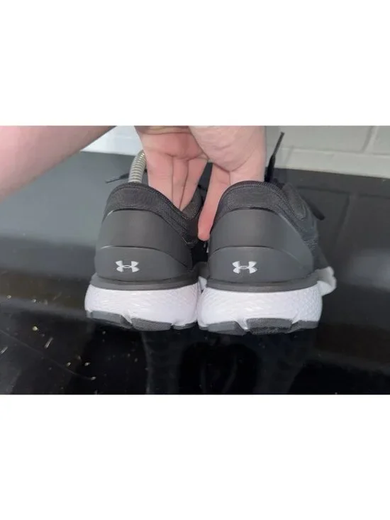 Under Armour Charged Escape 3 Womens Athletic Running Shoes Size 9.5 Black White - Picture 3 of 8